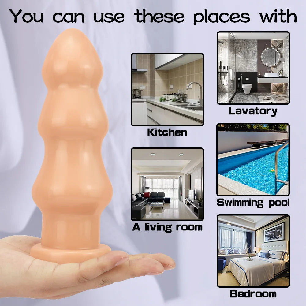 Large Anal Beads Huge Butt Plug Anal Plug Dido Dilator Masturbator Sex Toys for Men Women Butt Plug Prostate Massage Sex Shop