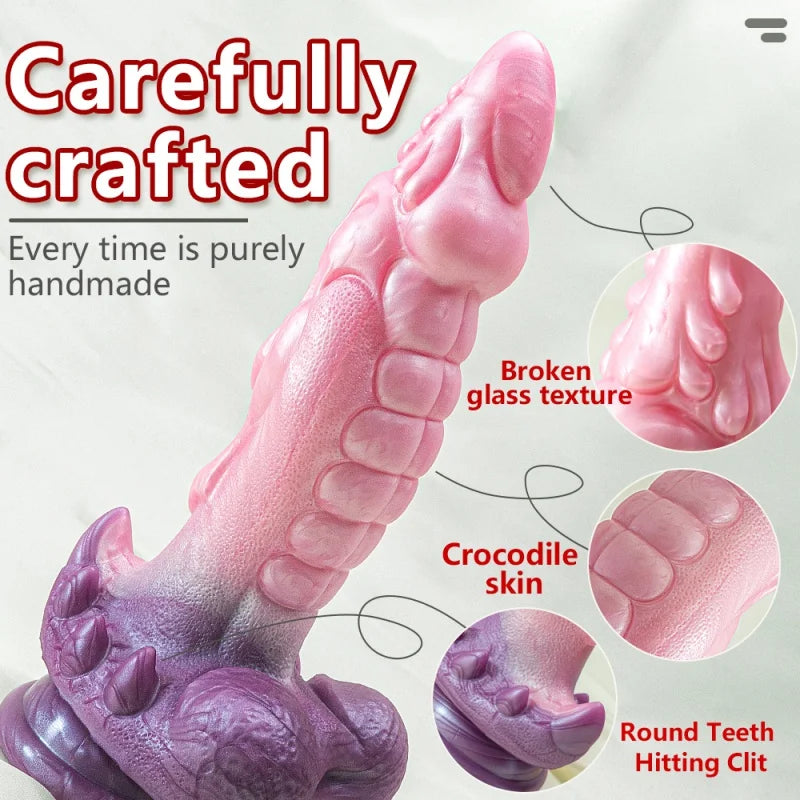 Large Animal Dildo Strong Sucker Dog Penis Dildo Liquid Silicone Simulation Anal Dildo Female Masturbation Big Realistic Dick
