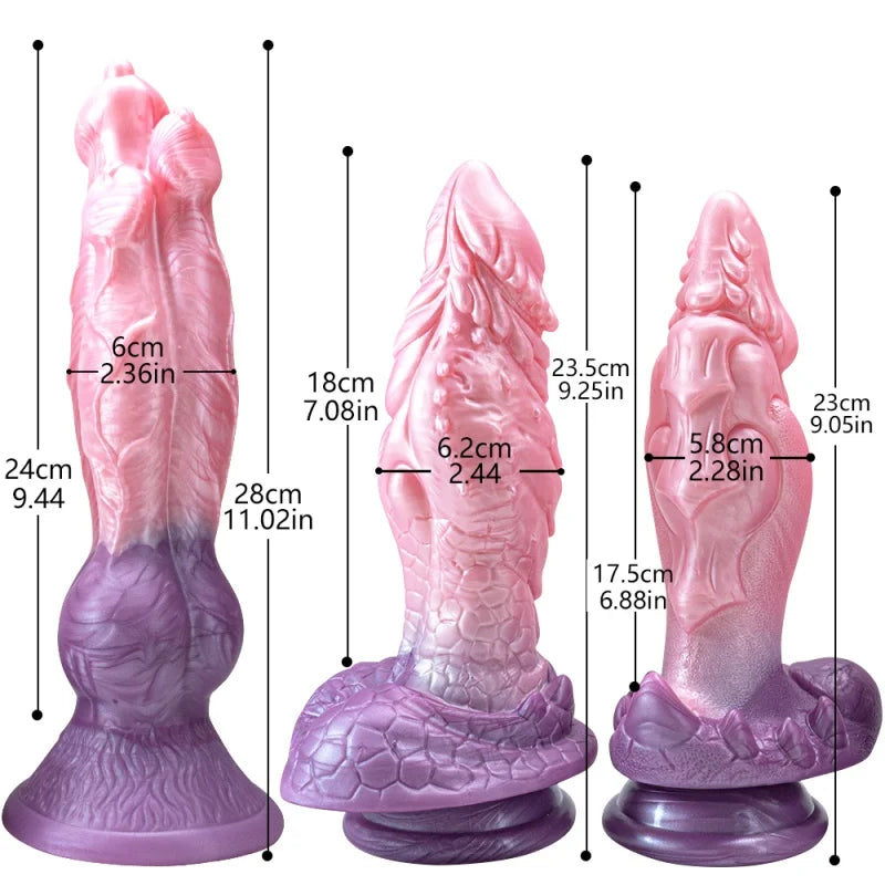Large Animal Dildo Strong Sucker Dog Penis Dildo Liquid Silicone Simulation Anal Dildo Female Masturbation Big Realistic Dick
