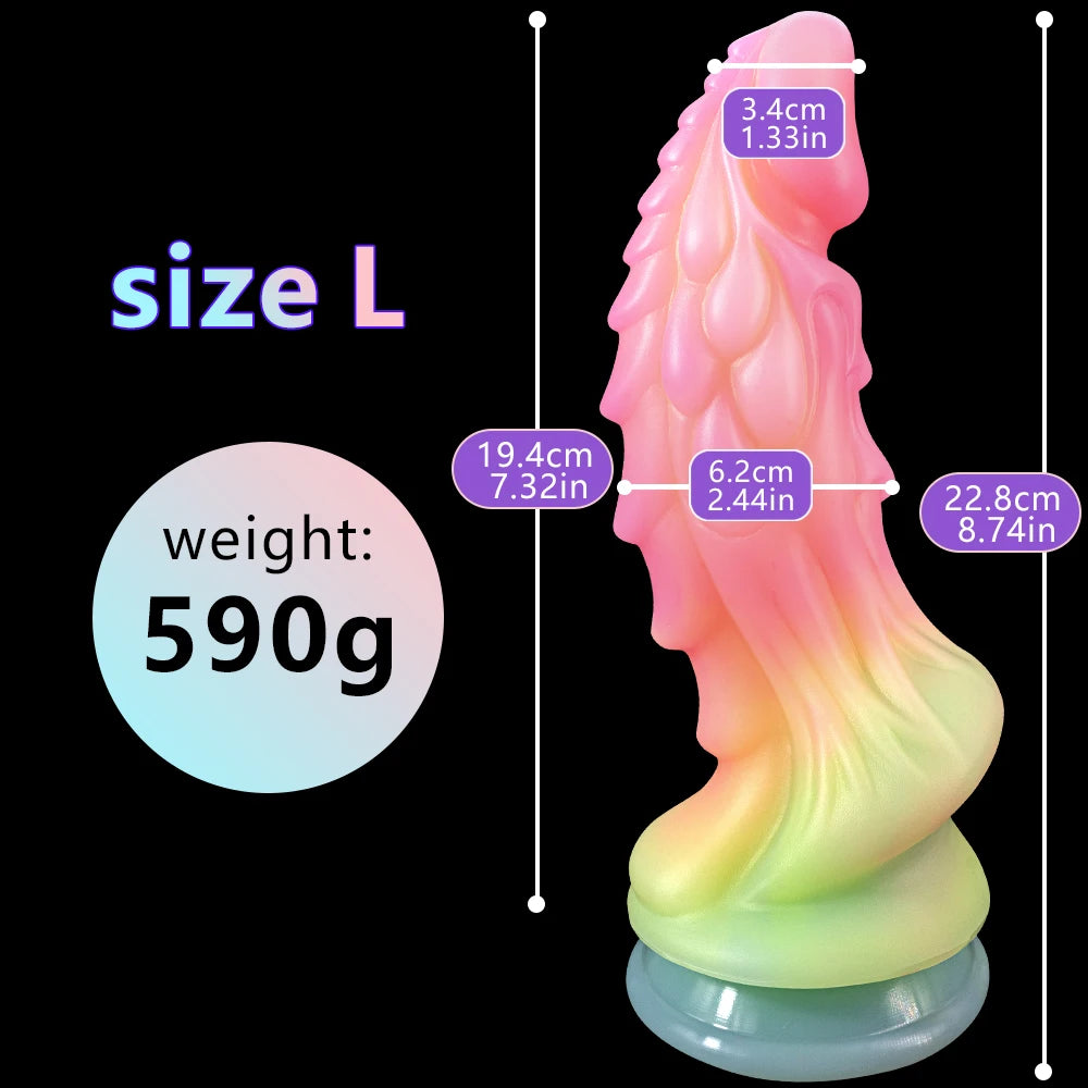 Large Animal Dildo Strong Sucker Dog Penis Dildo Liquid Silicone Simulation Anal Dildo Female Masturbation Big Realistic Dick