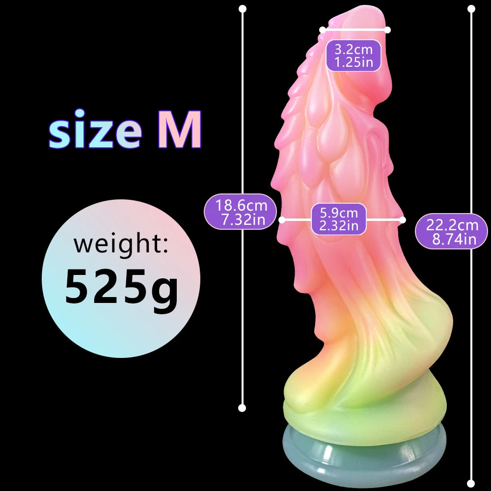 Large Animal Dildo Strong Sucker Dog Penis Dildo Liquid Silicone Simulation Anal Dildo Female Masturbation Big Realistic Dick