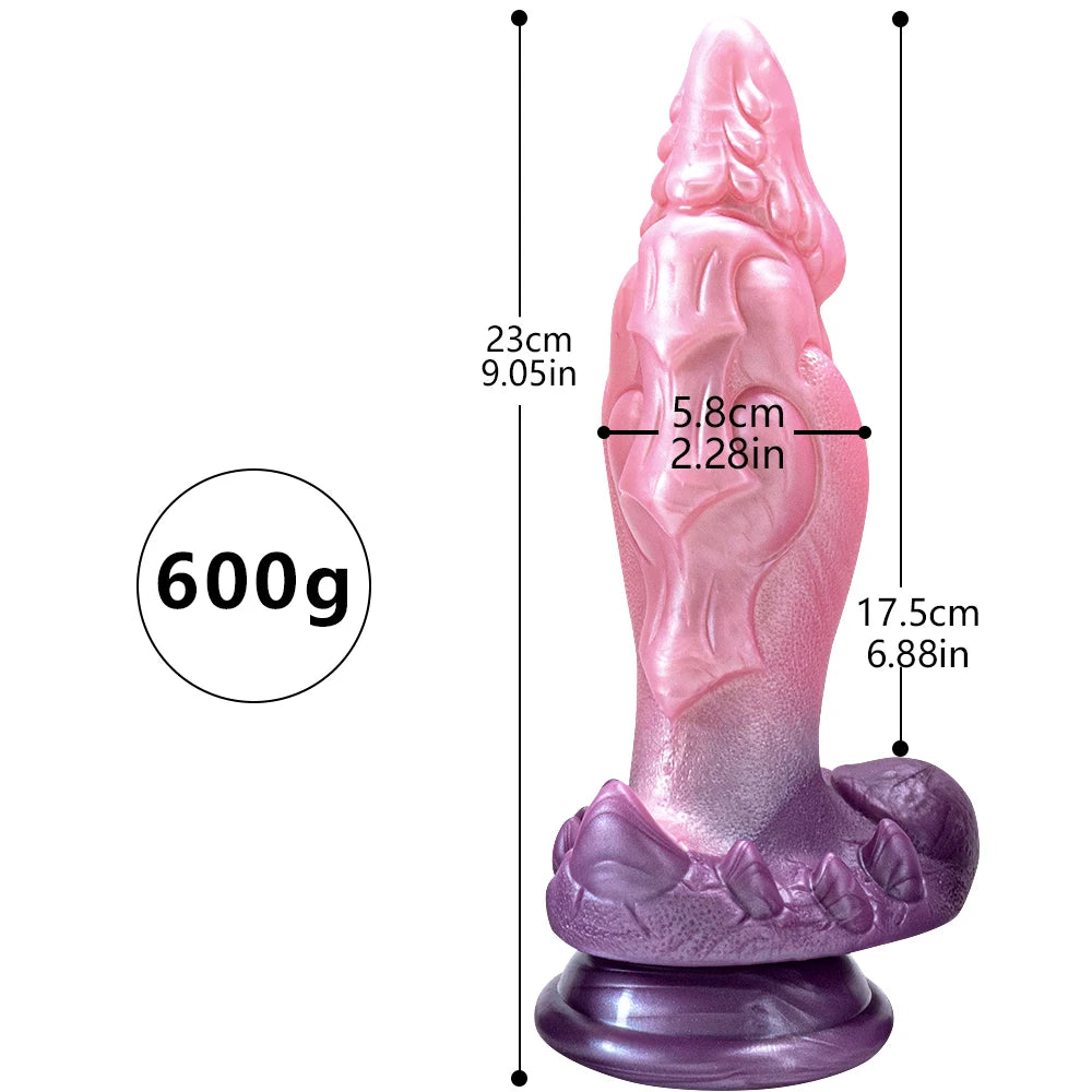 Large Animal Dildo Strong Sucker Dog Penis Dildo Liquid Silicone Simulation Anal Dildo Female Masturbation Big Realistic Dick