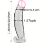 Large Dildo Shaped Fake Penis Masturbator Crystal Glass Material Adult Sex Toys Simulated Penis Female Masturbator Glass Penis