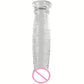 Large Dildo Shaped Fake Penis Masturbator Crystal Glass Material Adult Sex Toys Simulated Penis Female Masturbator Glass Penis
