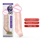 Large Penis Extension Sleeve Reusable Soft and Stretchable Delayed Ejaculation Condoms Male Dildo Extender Male Sex Toys