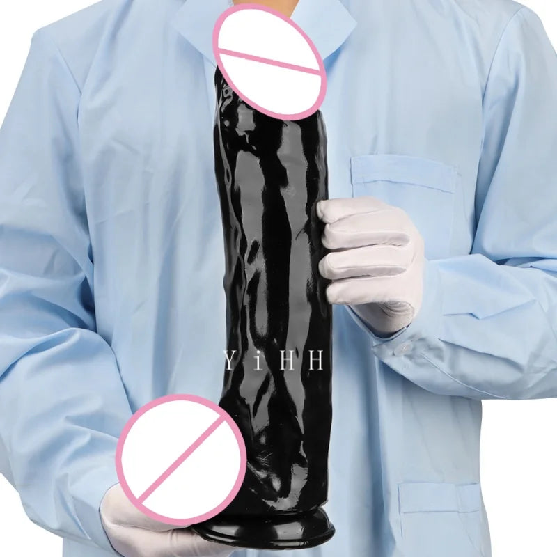 Large Realistic Dildos With Suction Cup 7.2cm Thick Huge Dildos for Woman Men Artificial Black Penis G-spot Anal Butt Sex Toys
