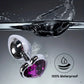 Large Size Metal Anal Plug Heart Crystal Bottom Diamond Prostate Massage Butt Adult Toys Anal Plugs Sex Toys for Woman Men