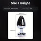 Large Size Metal Anal Plug Heart Crystal Bottom Diamond Prostate Massage Butt Adult Toys Anal Plugs Sex Toys for Woman Men