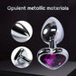 Large Size Metal Anal Plug Heart Crystal Bottom Diamond Prostate Massage Butt Adult Toys Anal Plugs Sex Toys for Woman Men