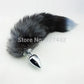 Large size Fox Tail Anal Plug Metal butt Sex Toy For Men Women Adult  product