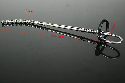 Large size medical Stainless steel penis plug urethral dilator beads cock probe sex toys A601