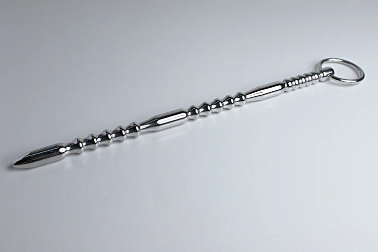 Large size medical stainless steel vibrating penis plug urethral dilation toca masculina dilataciones A636