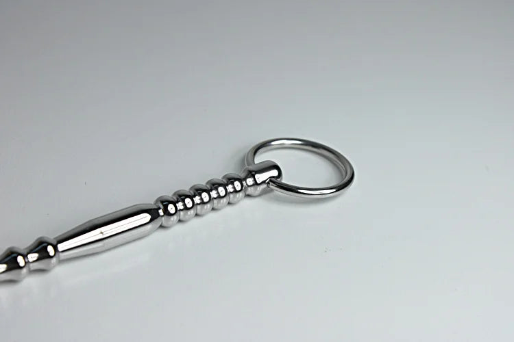 Large size medical stainless steel vibrating penis plug urethral dilation toca masculina dilataciones A636
