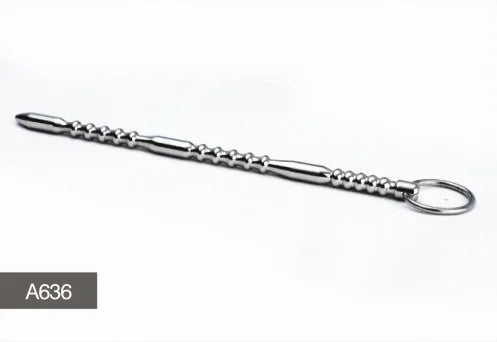 Large size medical stainless steel vibrating penis plug urethral dilation toca masculina dilataciones A636