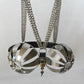 Latest Female Adjustable Stainless Steel Hollow Bra Chastity Belt Bra Device Adult Bondage BDSM Cosplay Sex Toys for Women 18+