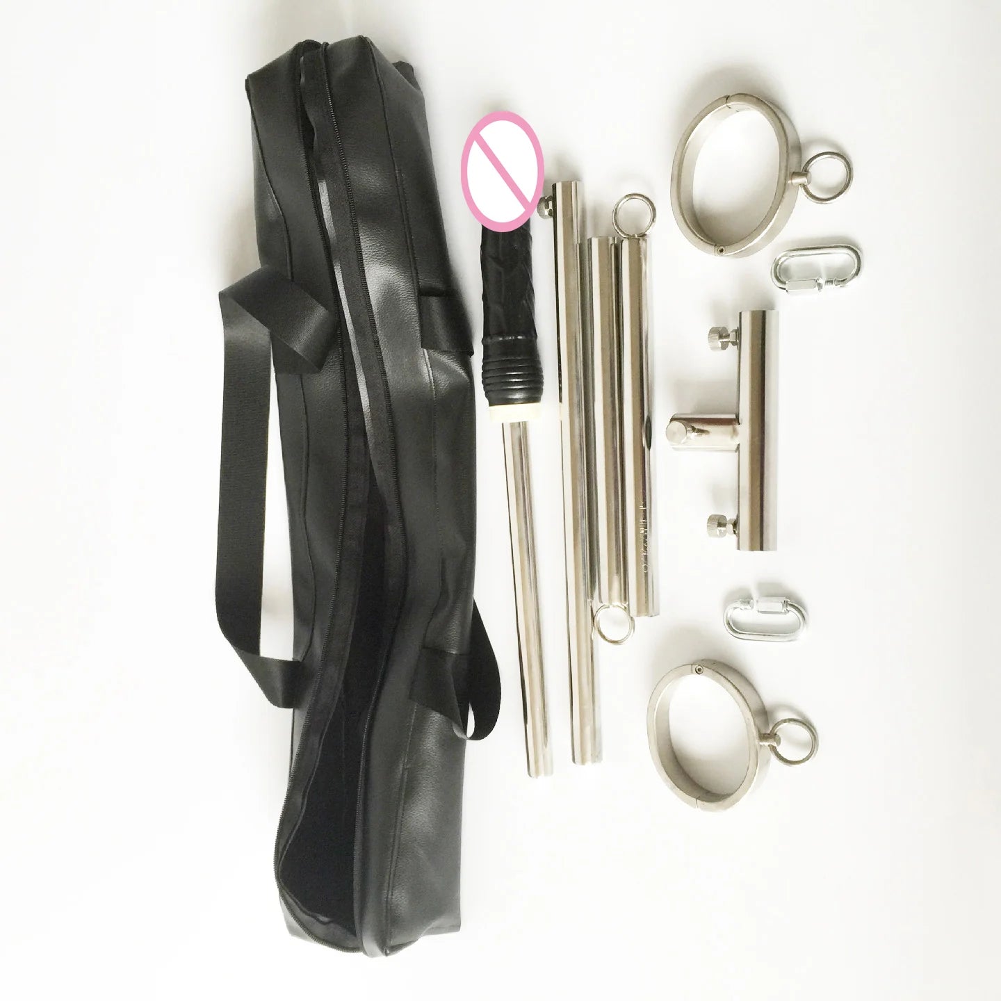 Latest Stainless Steel Ankle Cuffs Spreader Bar Open Leg Fixed Frame Dildo Sex Toys For Woman Bdsm Adult Bondage Games Tools