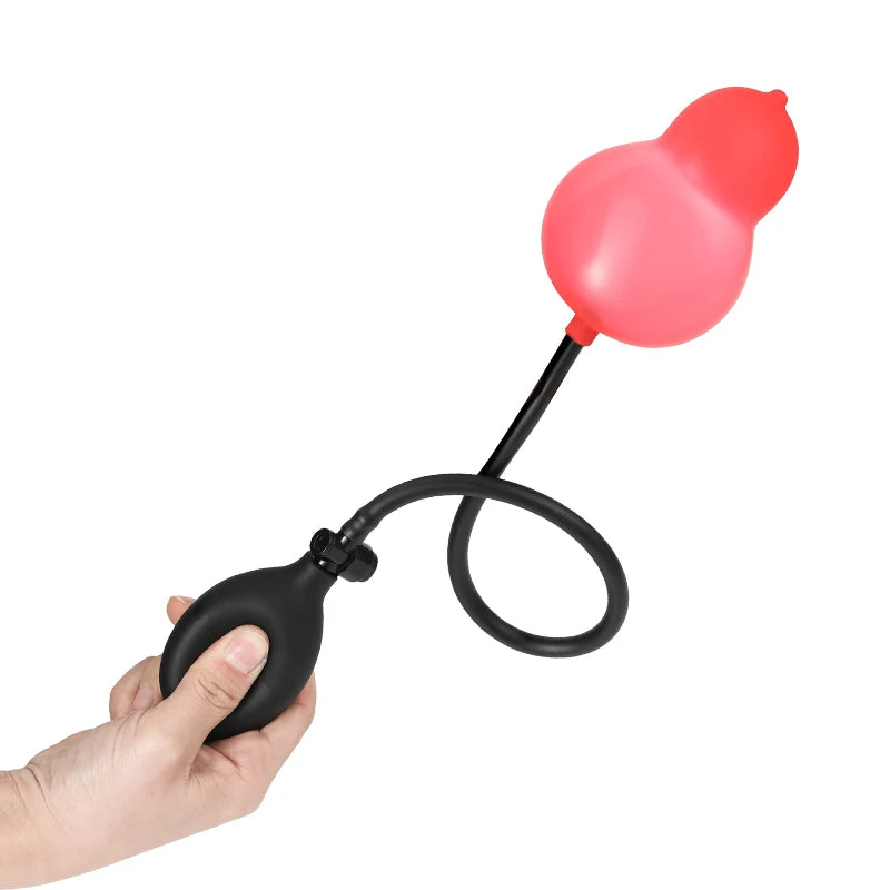 Latex Anal Plug Prostate Massage Sex Toys for beginner Inflatable Male Anus Insert Device Butt Plug Dilatator Sounds