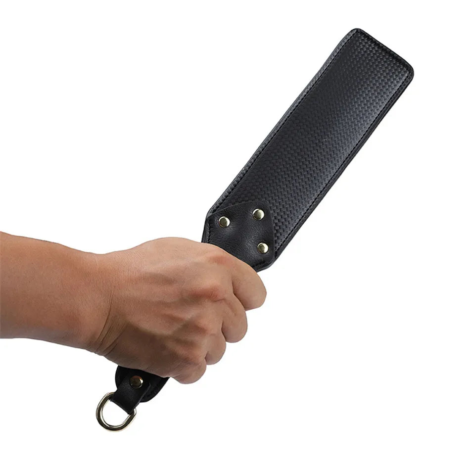Leather Bdsm Spanking Paddles for Couple Sex Toy Slave Flogger Handle Fetish Adult Role Play Paddles Whip Women Sex Toys