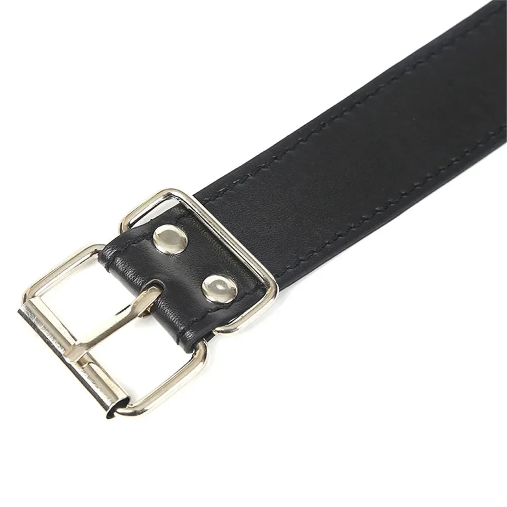 Leather Flirting Open Mouth Sexual Ring Gag BDSM Bondage Gear Roleplay Erotic Products Sex Toys for Women Couples Adults Games