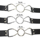 Leather Flirting Open Mouth Sexual Ring Gag BDSM Bondage Gear Roleplay Erotic Products Sex Toys for Women Couples Adults Games