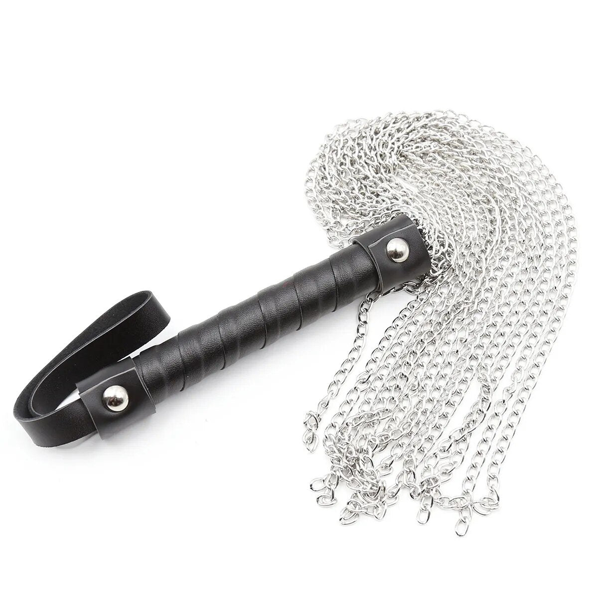 Leather Handle Iron Chain Whip Sex Toys For Couples Horse Whip Passion Spanking Paddle Whips Slave Restraints Bondage Flogger