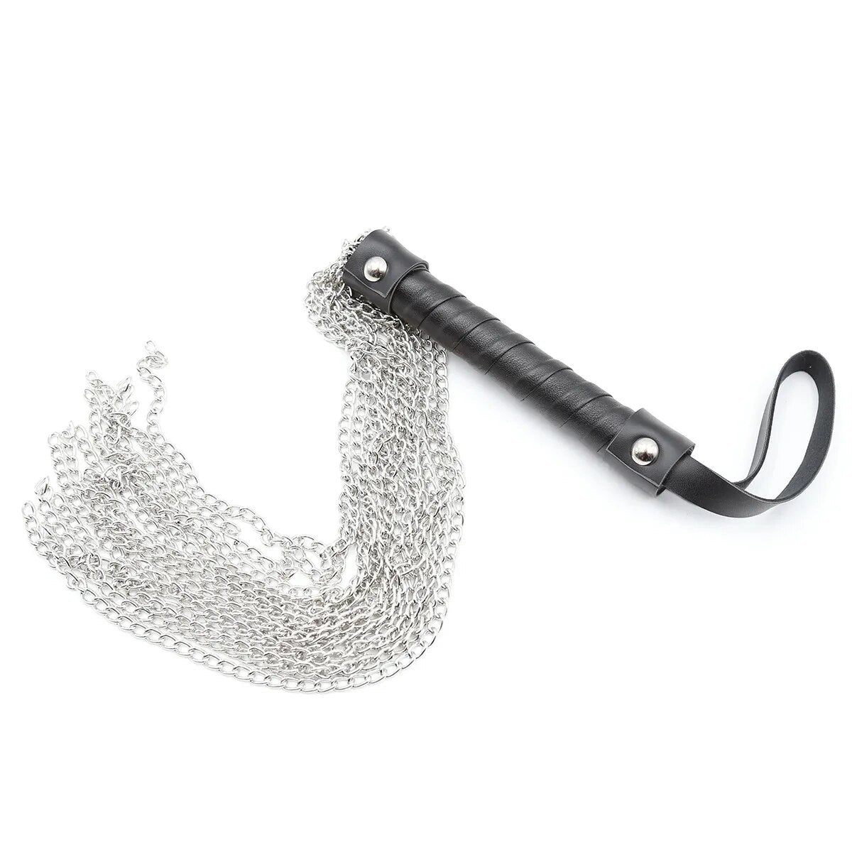 Leather Handle Iron Chain Whip Sex Toys For Couples Horse Whip Passion Spanking Paddle Whips Slave Restraints Bondage Flogger