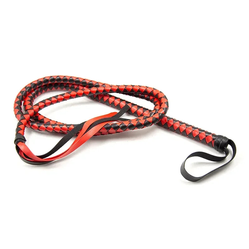 Leather Long Teaching Whip Snake Women's Couple Adult Sex Equipment Toy Props