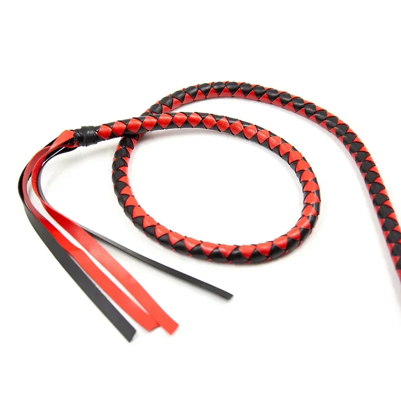 Leather Long Teaching Whip Snake Women's Couple Adult Sex Equipment Toy Props
