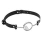 Leather Open Mouth Oral Gag Harness Ball Bite Metal Fetish Bondage Restraint Gold Rose Silver Sex Toy Slave Couple Game