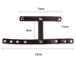 Leather Penis Ring BDSM Testis Bondage Restraints Adult Supplies Cock Ring Long Chain Nipple Clamps Attached BDSM Toys For Men
