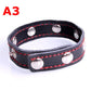 Leather Penis Ring BDSM Testis Bondage Restraints Adult Supplies Cock Ring Long Chain Nipple Clamps Attached BDSM Toys For Men