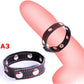 Leather Penis Ring BDSM Testis Bondage Restraints Adult Supplies Cock Ring Long Chain Nipple Clamps Attached BDSM Toys For Men