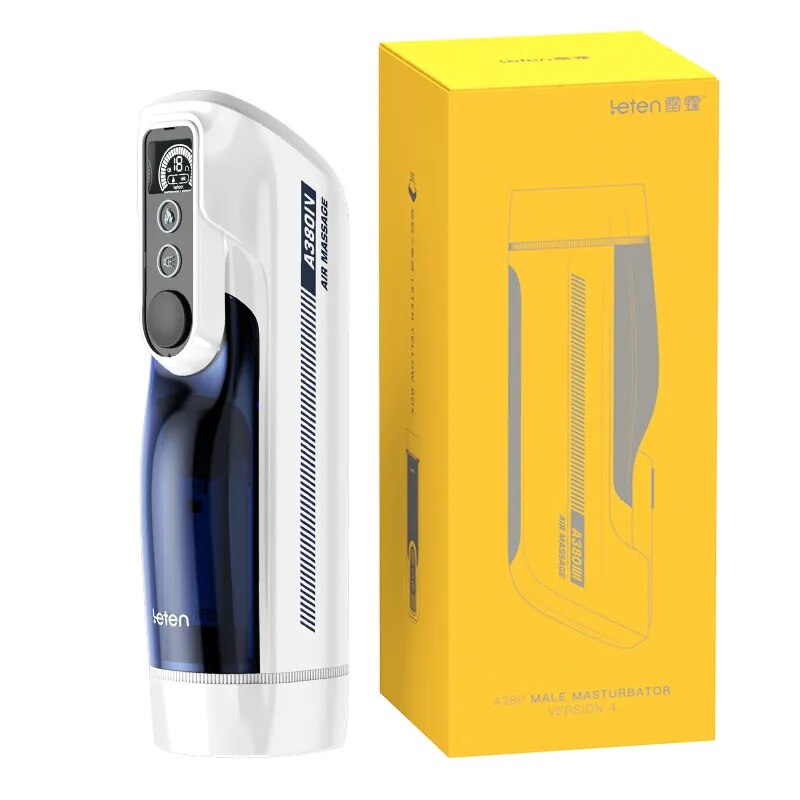 Leten A380-IV Automatic Piston Telescopicswing Male Masturbator Heating Vagina Pocket Moaning Masturbation Cup Sex Toys For Men