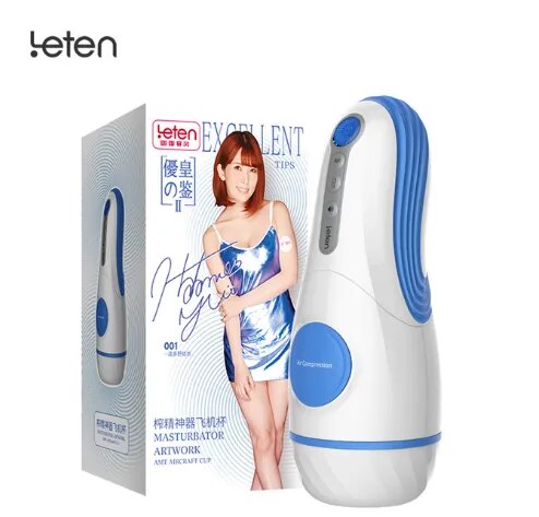 Leten Automatic Hip Vaginal Male Masturbator Vibrating Suck Sex Moan 3 Feature Sex Machine Vibration Real Pussy Sex Toys for Men