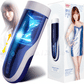Leten Male Masturbation Cup Silicone Vagina Automatic Telescopic Piston Rotating Interactive Sex Moaning Sex Machine Toy For Men