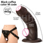Liquid Silicone Curved Anal Dildo with Foreskin Realistic Big Penis Female Masturbator Big Butt Plug Sex Toy for Women Lesbian