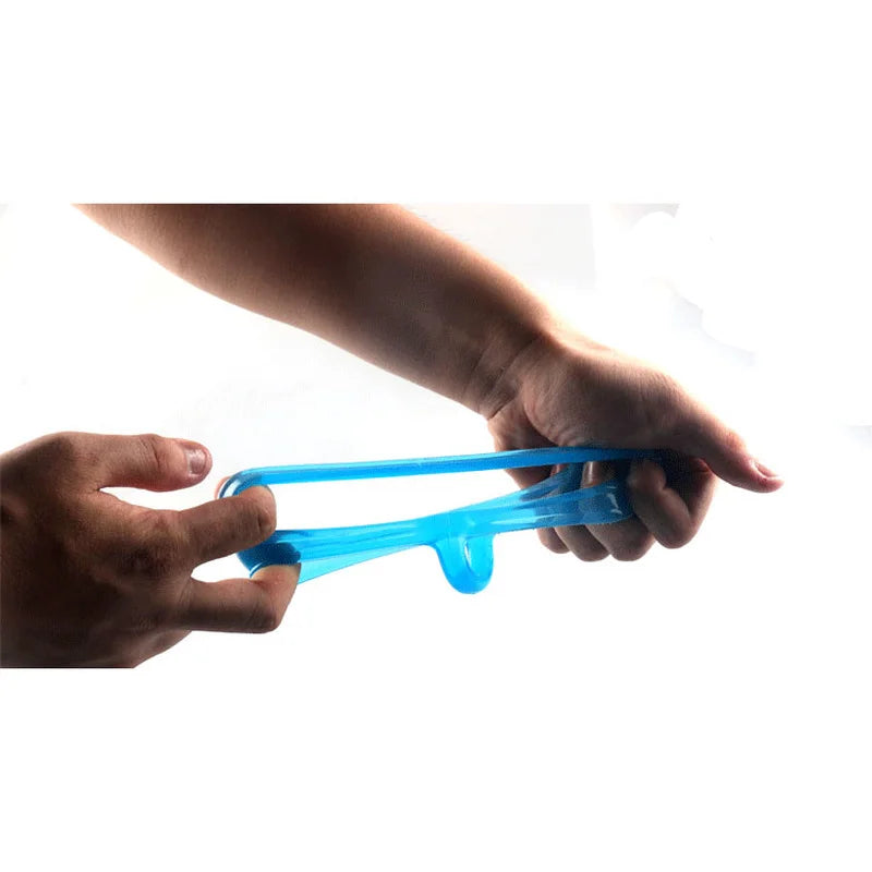 Liquid Silicone Male Stretcher Scrotum Ball Delay Ejaculation Penis Ring Ejaculation Delay Time Stretchable Sex Toys for Man Gay
