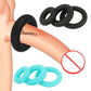 Liquid Silicone Penis Lock Ring For Men's Delayed Scrotal testis Restraint Ring Foreskin Obstruction Ring Adult Sex Toys For Men