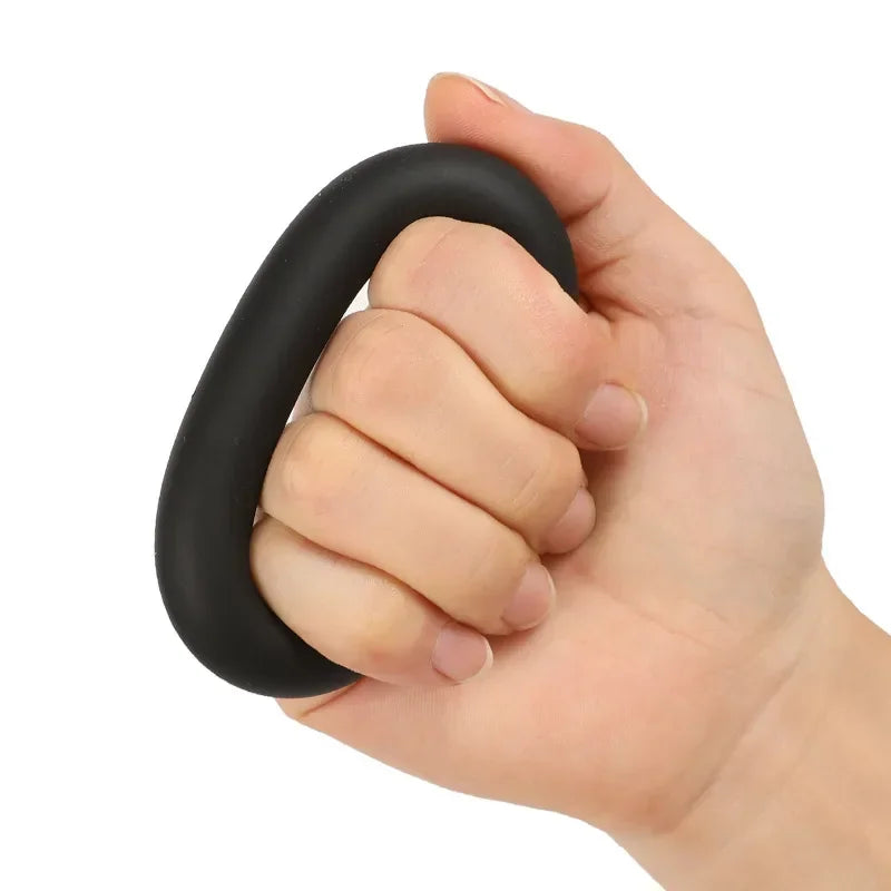 Liquid Silicone Penis Lock Ring For Men's Delayed Scrotal testis Restraint Ring Foreskin Obstruction Ring Adult Sex Toys For Men