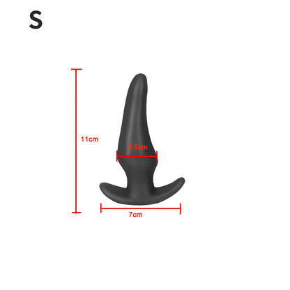 Liquid Silicone Soft Anal Plug Prostate Massage Anal Sex Toys for Adult Men Women Butt Plug Comfortable To Wear Anal Expansion