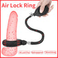 Liquid silicone inflatable bondage ball ring, expansion lock fine ring, penis ring training masturbator sex shop