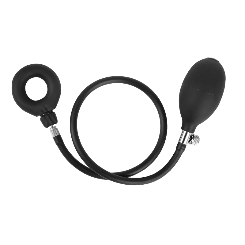 Liquid silicone inflatable bondage ball ring, expansion lock fine ring, penis ring training masturbator sex shop