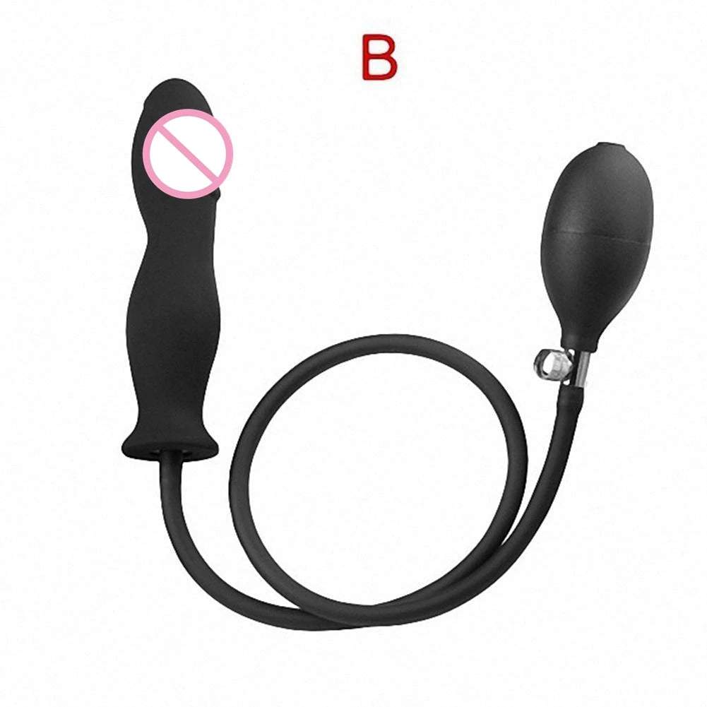 Liquid silicone inflatable bondage ball ring, expansion lock fine ring, penis ring training masturbator sex shop
