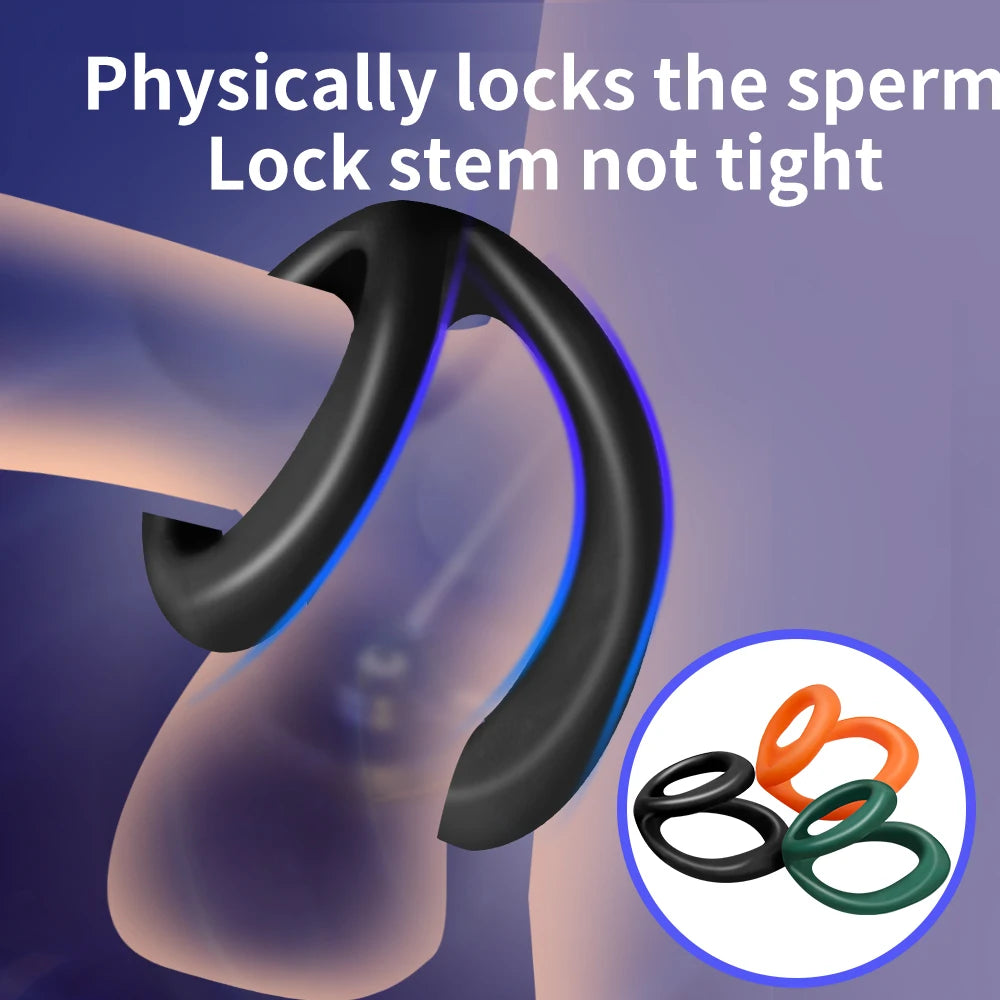 Lock Penis Cock Ring On For Men Delay Ejaculation Erection Sex Shop Toys For Couple Sex Toy Penisring Man Dick Enlarger Rings 18
