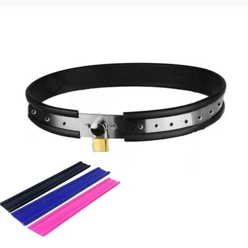 Lockable BDSM Bondage Adult Games Stainless Steel Chastity Belt Adjustable Waist Band Sex Toys for Women Wear Erotic  Restraints