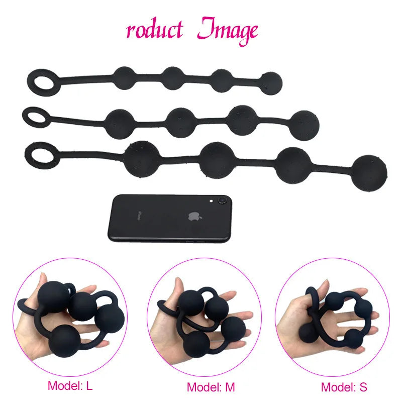 Long Anal Beads Butt Plug for Women vaginal Balls Dildo Adult Sex Toy for Couples Women's Plug Anal Dilator Erotic Toys Sex Shop
