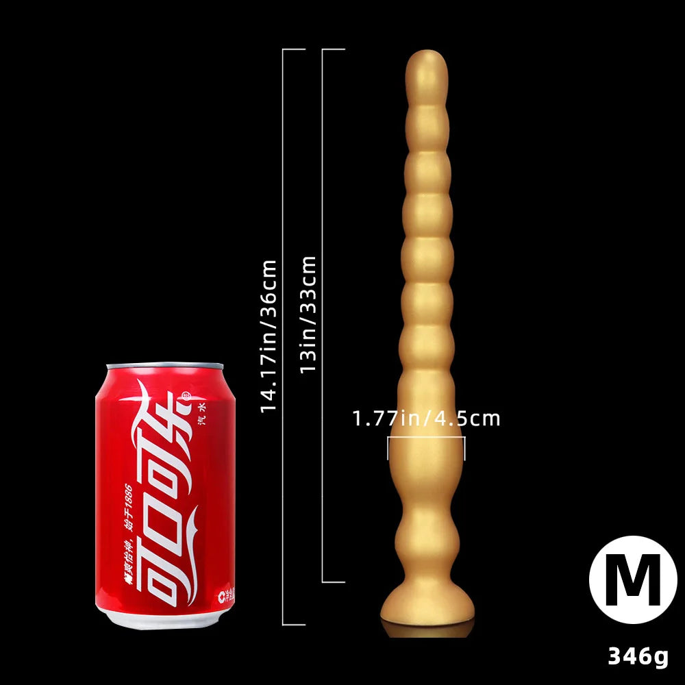 Long Anal Plug Liquid Silicone Butt Plugs 18+ Anal Toys for Men Prostate Massage Anal Dilation Adult Toys Soft But Plug Women