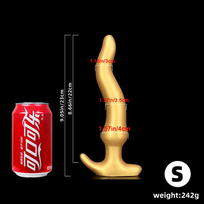 Long Anal Plug Liquid Silicone Butt Plugs 18+ Anal Toys for Men Prostate Massage Anal Dilation Adult Toys Soft But Plug Women
