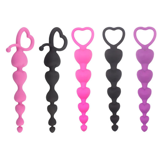 Long Anal Plug Sex Toys Silicone Small Anal Beads for Women Men ButtPlug Prostate Massager Gay Sex Toys Adult Analplug