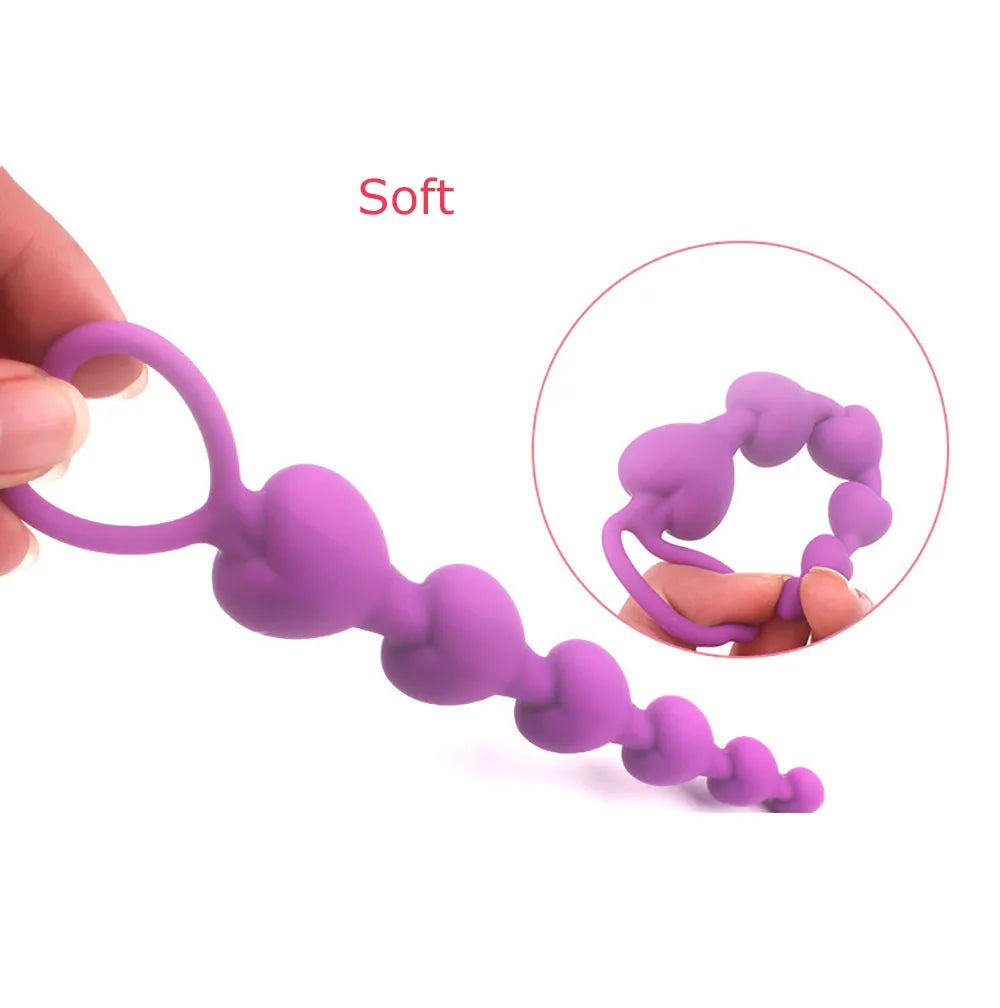 Long Anal Plug Sex Toys Silicone Small Anal Beads for Women Men ButtPlug Prostate Massager Gay Sex Toys Adult Analplug